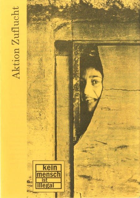 Flyer der Aktion Zuflucht, ca. 1993